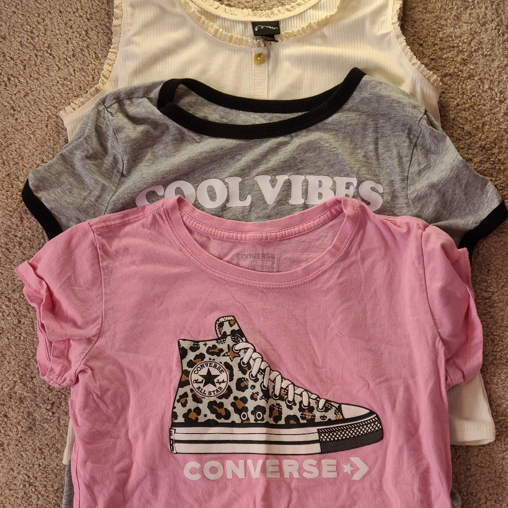 2 tees and one tank top
